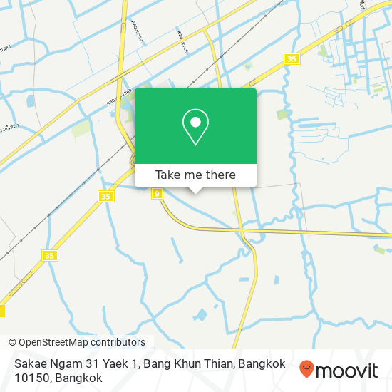 Sakae Ngam 31 Yaek 1, Bang Khun Thian, Bangkok 10150 map