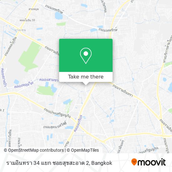 รามอินทรา 34 แยก ซอยสุขสะอาด 2 map