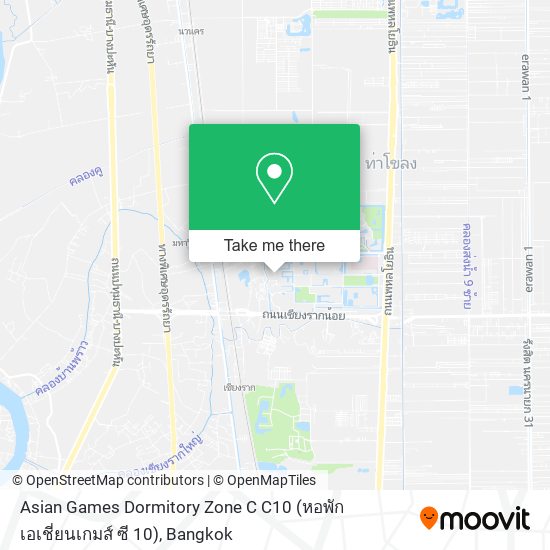 Asian Games Dormitory Zone C C10 (หอพักเอเชี่ยนเกมส์ ซี 10) map