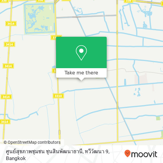 ศูนย์สุขภาพชุมชน ชุนสินพัฒนาธานี, ทวีวัฒนา 9 map