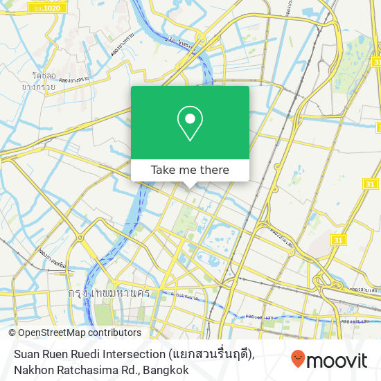 Suan Ruen Ruedi Intersection (แยกสวนรื่นฤดี), Nakhon Ratchasima Rd. map