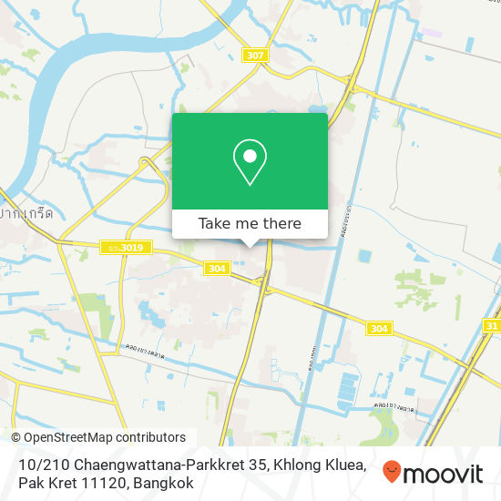 10 / 210 Chaengwattana-Parkkret 35, Khlong Kluea, Pak Kret 11120 map