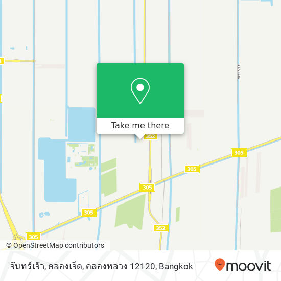 จันทร์เจ้า, คลองเจ็ด, คลองหลวง 12120 map