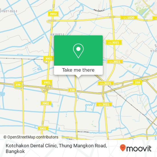 Kotchakon Dental Clinic, Thung Mangkon Road map