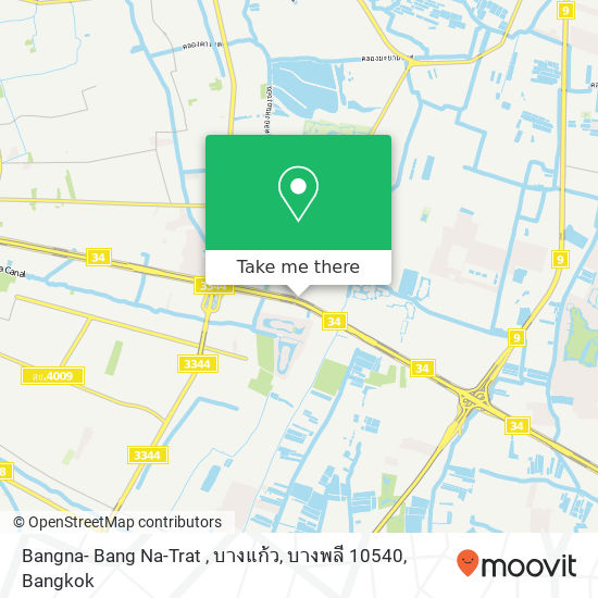 Bangna- Bang Na-Trat , บางแก้ว, บางพลี 10540 map