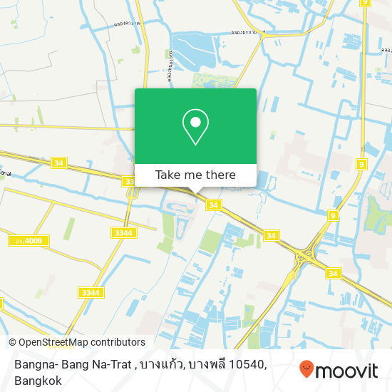 Bangna- Bang Na-Trat , บางแก้ว, บางพลี 10540 map