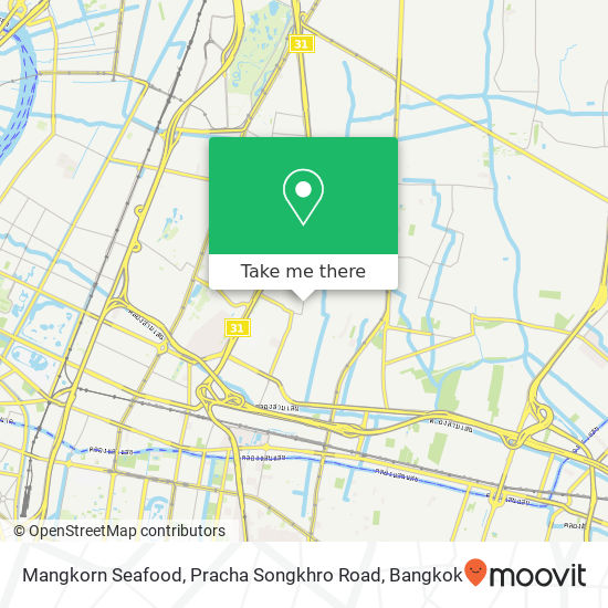 Mangkorn Seafood, Pracha Songkhro Road map