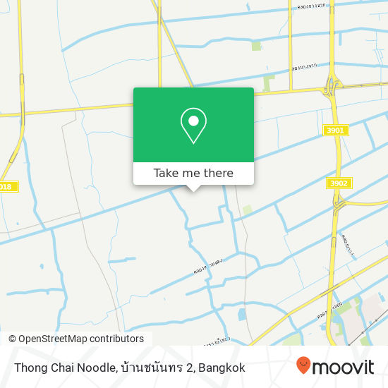 Thong Chai Noodle, บ้านชนันทร 2 map