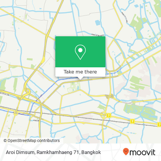 Aroi Dimsum, Ramkhamhaeng 71 map