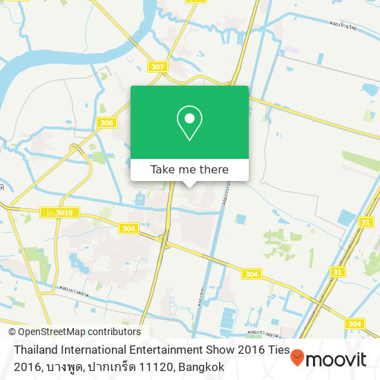 Thailand International Entertainment Show 2016 Ties 2016, บางพูด, ปากเกร็ด 11120 map