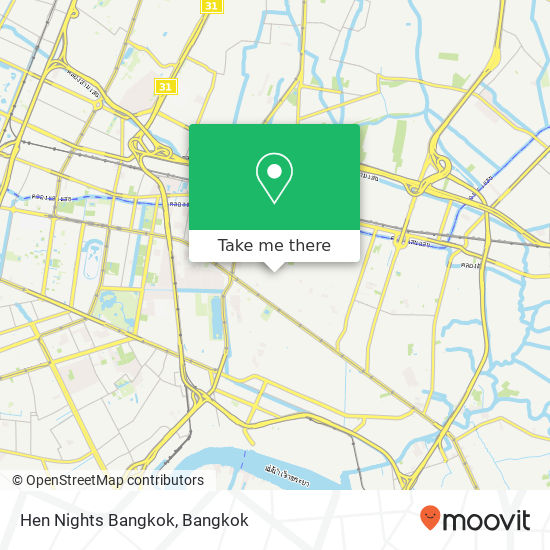 Hen Nights Bangkok map