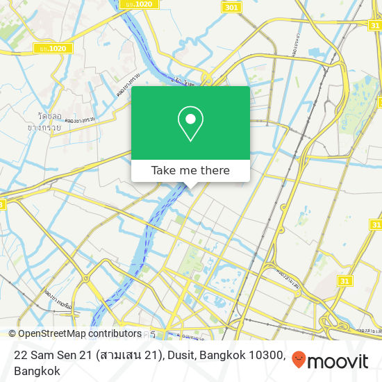 22 Sam Sen 21 (สามเสน 21), Dusit, Bangkok 10300 map