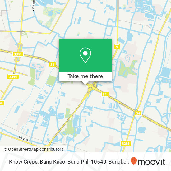 I Know Crepe, Bang Kaeo, Bang Phli 10540 map
