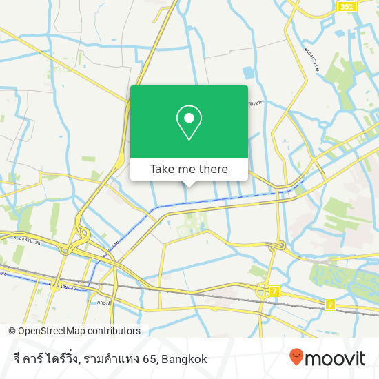 จี คาร์ ไดร์วิ่ง, รามคำแหง 65 map