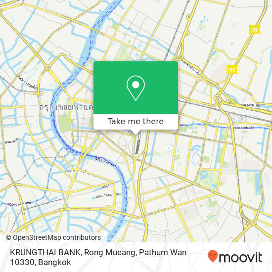 KRUNGTHAI BANK, Rong Mueang, Pathum Wan 10330 map