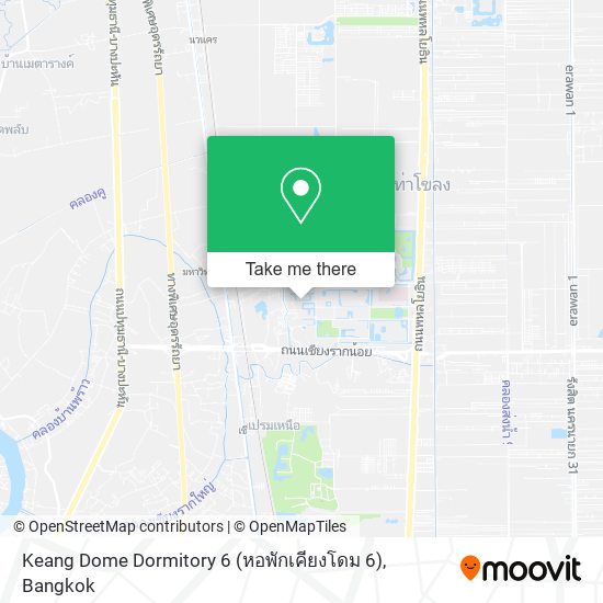 Keang Dome Dormitory 6 (หอพักเคียงโดม 6) map