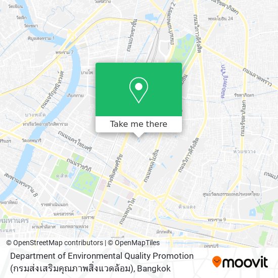 Department of Environmental Quality Promotion (กรมส่งเสริมคุณภาพสิ่งแวดล้อม) map