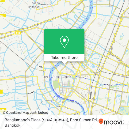 Banglumpoo's Place (บางลำพูเพลส), Phra Sumen Rd map