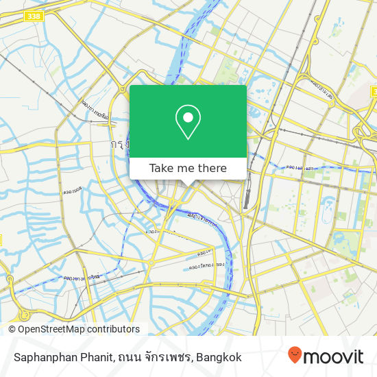 Saphanphan Phanit, ถนน จักรเพชร map