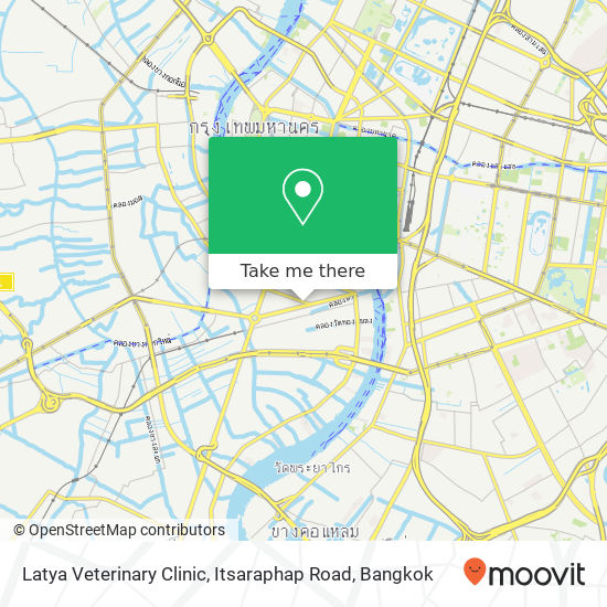 Latya Veterinary Clinic, Itsaraphap Road map