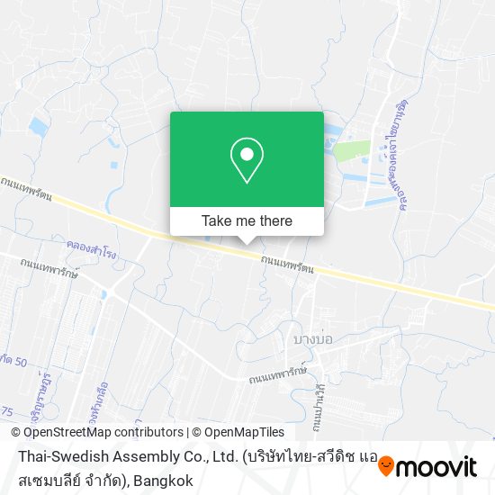 Thai-Swedish Assembly Co., Ltd. (บริษัทไทย-สวีดิช แอสเซมบลีย์ จำกัด) map