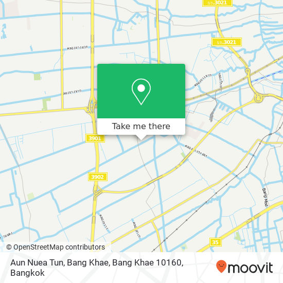 Aun Nuea Tun, Bang Khae, Bang Khae 10160 map