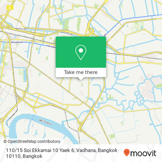 110 / 15 Soi Ekkamai 10 Yaek 6, Vadhana, Bangkok 10110 map