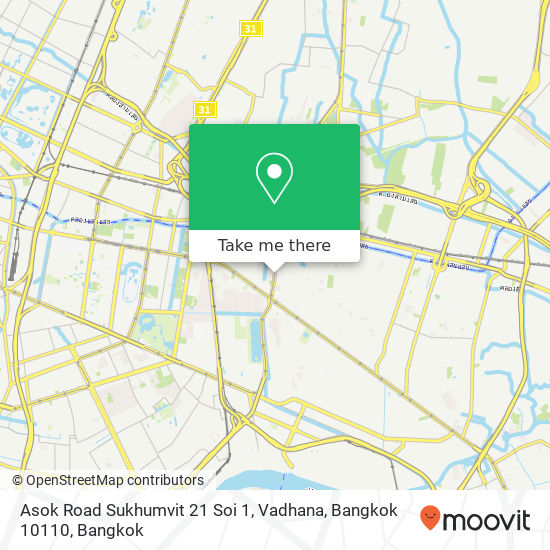 Asok Road Sukhumvit 21 Soi 1, Vadhana, Bangkok 10110 map