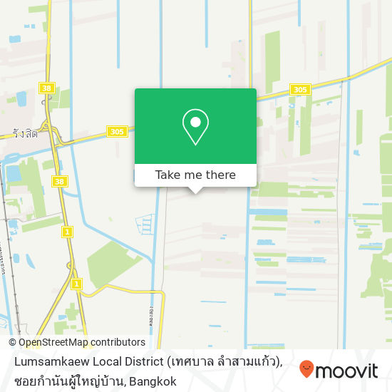 Lumsamkaew Local District (เทศบาล ลำสามแก้ว), ซอยกำนันผู้ใหญ่บ้าน map