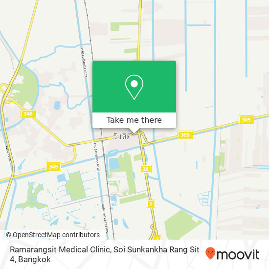 Ramarangsit Medical Clinic, Soi Sunkankha Rang Sit 4 map