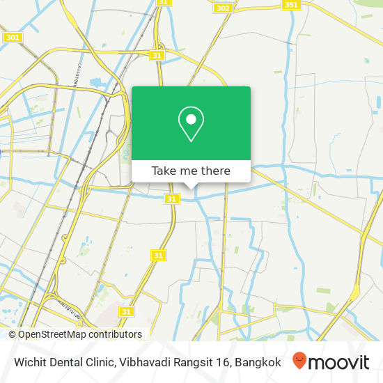 Wichit Dental Clinic, Vibhavadi Rangsit 16 map