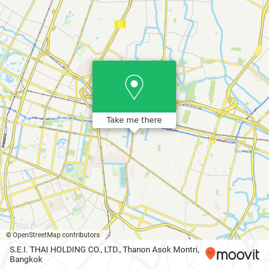 S.E.I. THAI HOLDING CO., LTD., Thanon Asok Montri map