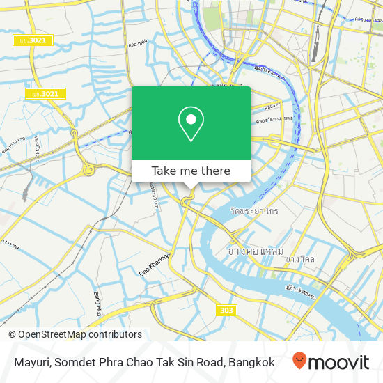 Mayuri, Somdet Phra Chao Tak Sin Road map