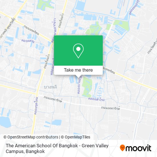 The American School Of Bangkok - Green Valley Campus map
