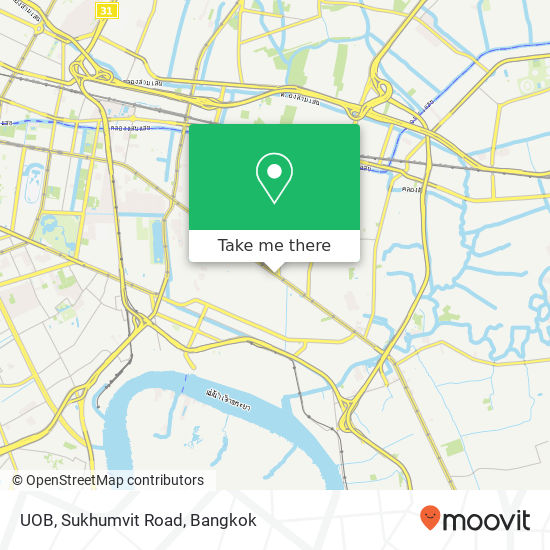 UOB, Sukhumvit Road map