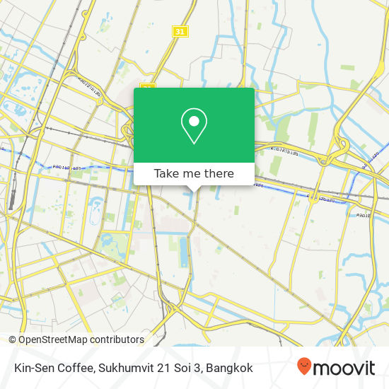 Kin-Sen Coffee, Sukhumvit 21 Soi 3 map