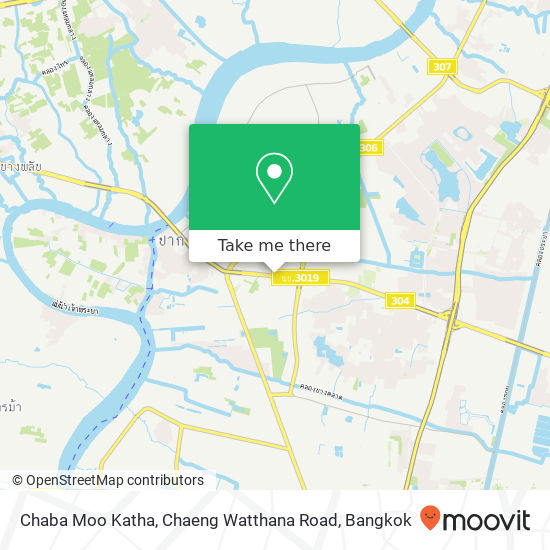 Chaba Moo Katha, Chaeng Watthana Road map