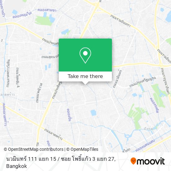 นวมินทร์ 111 แยก 15 / ซอย โพธิ์แก้ว 3 แยก 27 map