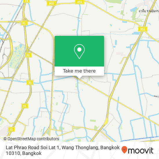 Lat Phrao Road Soi Lat 1, Wang Thonglang, Bangkok 10310 map