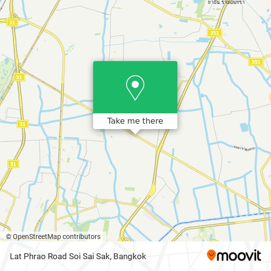 Lat Phrao Road Soi Sai Sak map