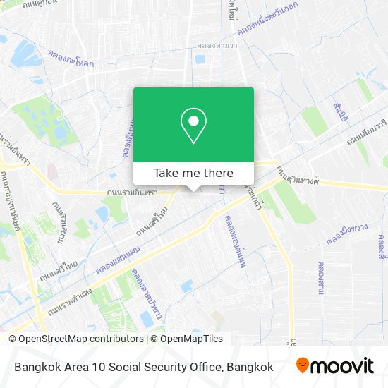 Bangkok Area 10 Social Security Office map