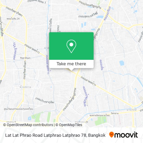 Lat Lat Phrao Road Latphrao Latphrao 78 map