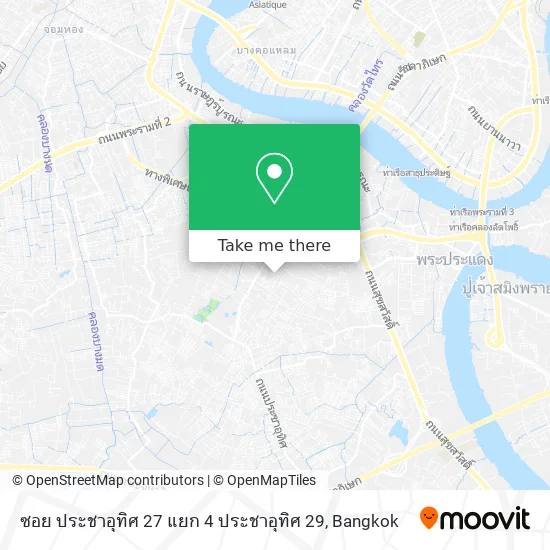 ซอย ประชาอุทิศ 27 แยก 4 ประชาอุทิศ 29 map