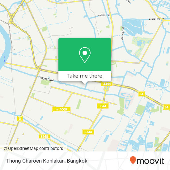 Thong Charoen Konlakan map