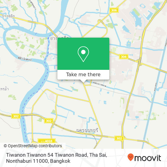 Tiwanon Tiwanon 54 Tiwanon Road, Tha Sai, Nonthaburi 11000 map