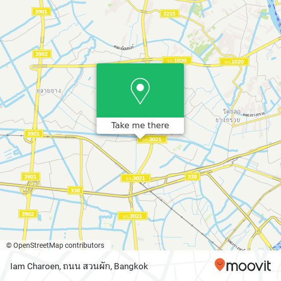 Iam Charoen, ถนน สวนผัก map