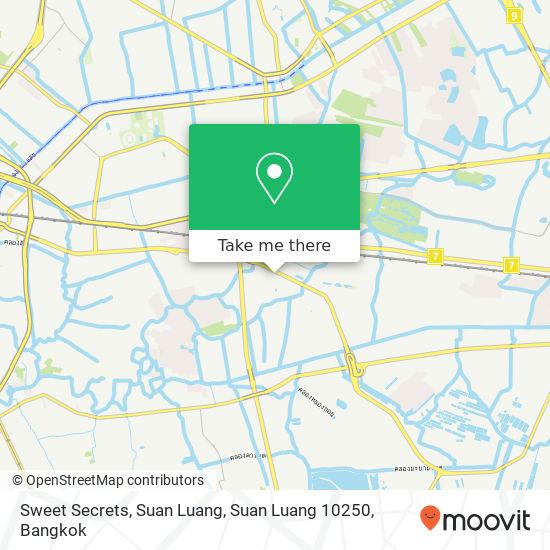 Sweet Secrets, Suan Luang, Suan Luang 10250 map