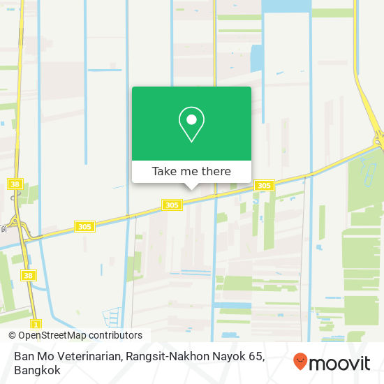 Ban Mo Veterinarian, Rangsit-Nakhon Nayok 65 map