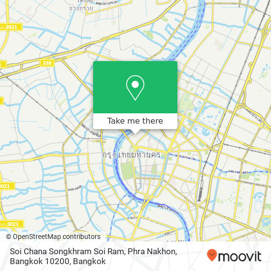 Soi Chana Songkhram Soi Ram, Phra Nakhon, Bangkok 10200 map