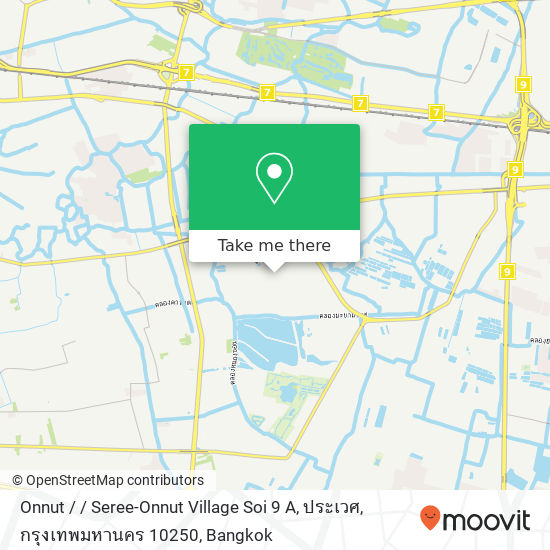 Onnut / / Seree-Onnut Village Soi 9 A, ประเวศ, กรุงเทพมหานคร 10250 map